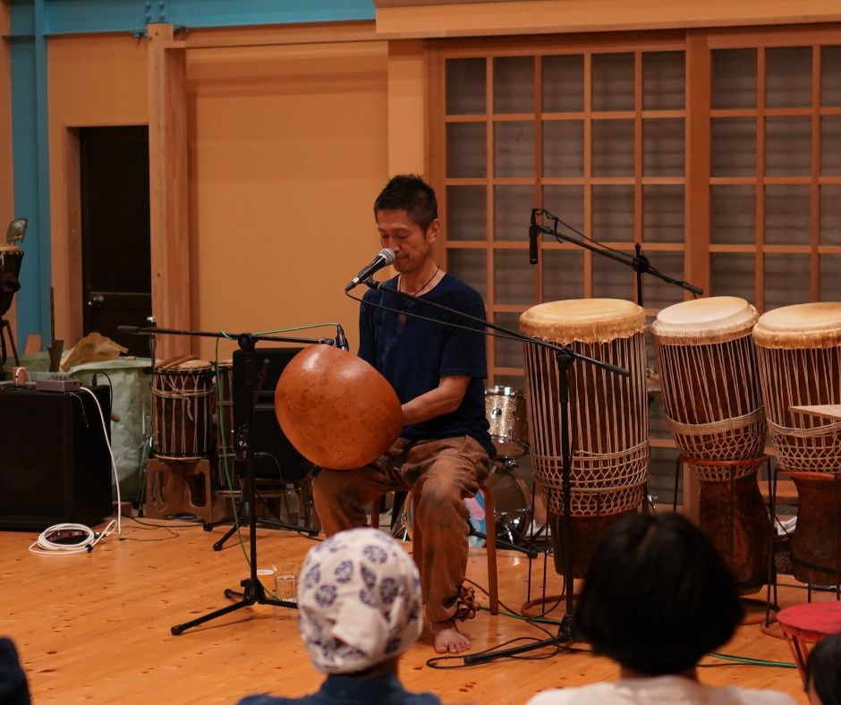 篠山古民家道場ライブ太鼓